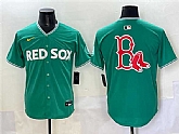 Men's Boston Red Sox Team Big Logo Green 2025 City Connect Limited Stitched Jersey,baseball caps,new era cap wholesale,wholesale hats